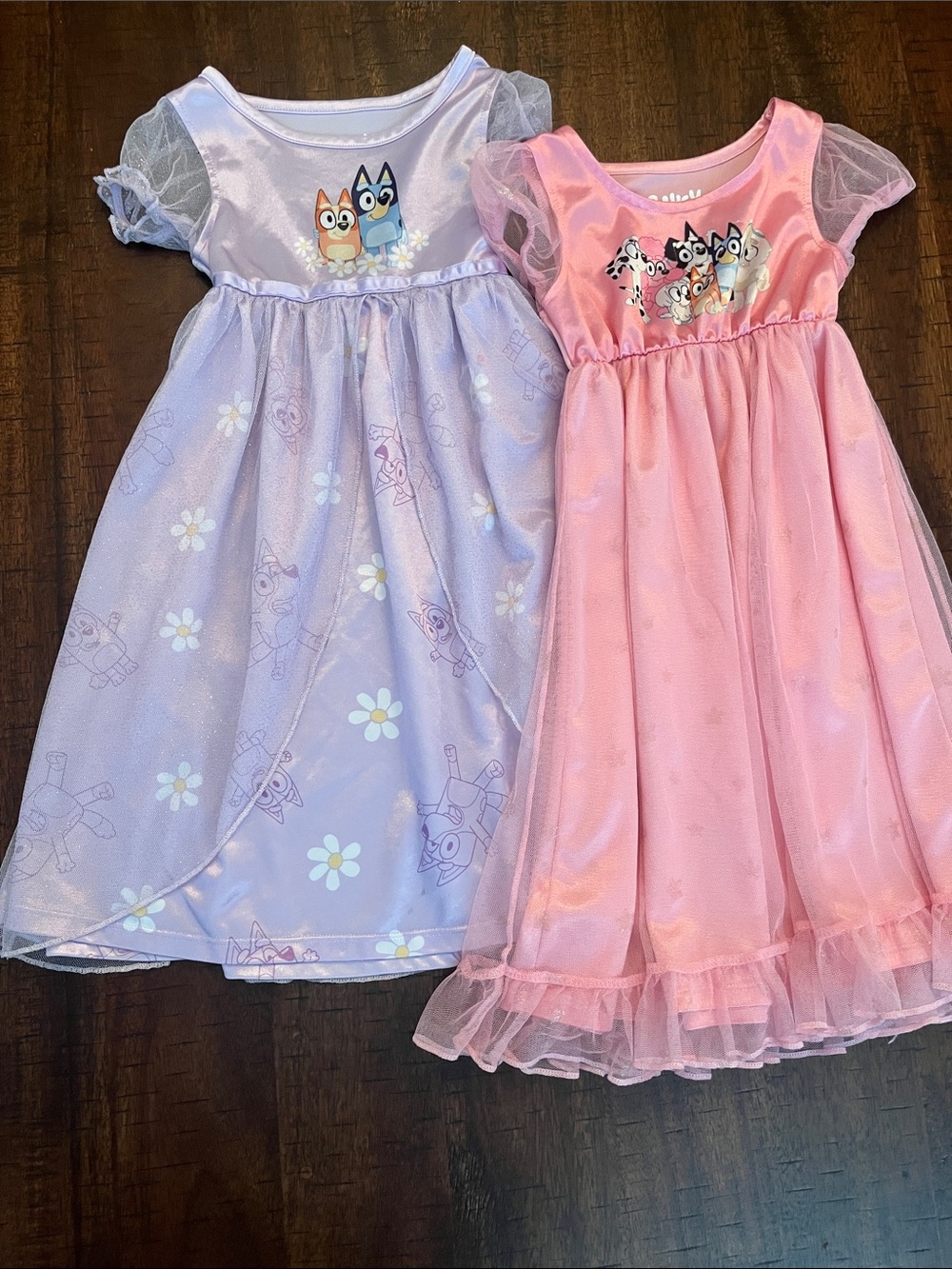 Bluey Tulle-Sleeve Pajamas
